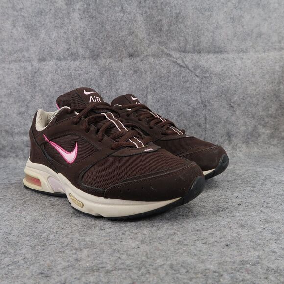 Nike Shoes Womens 9 Sneaker Athletic Trainer Health Walker Air Max Leather Brown - Picture 1 of 16